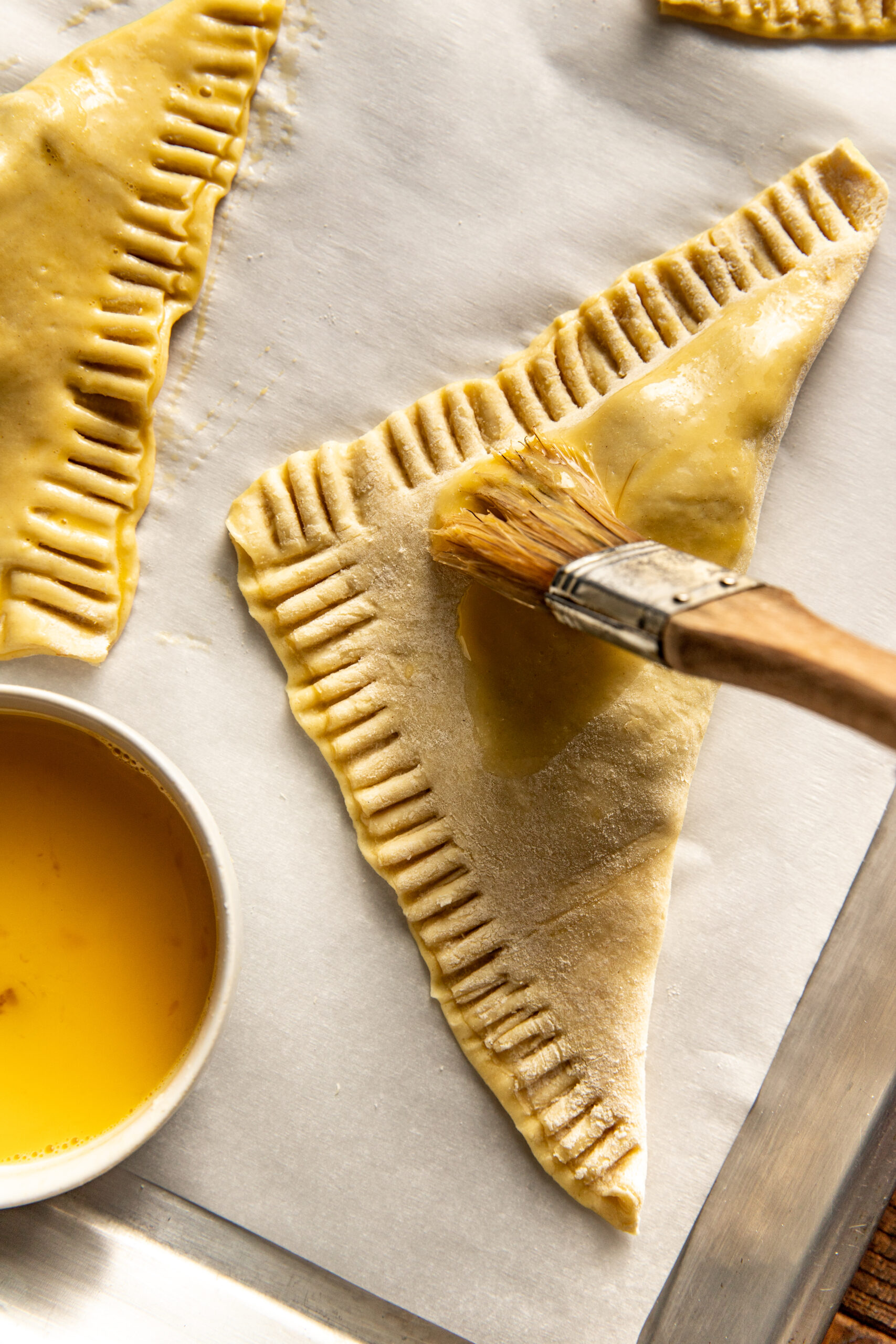 apple turnover with egg wash