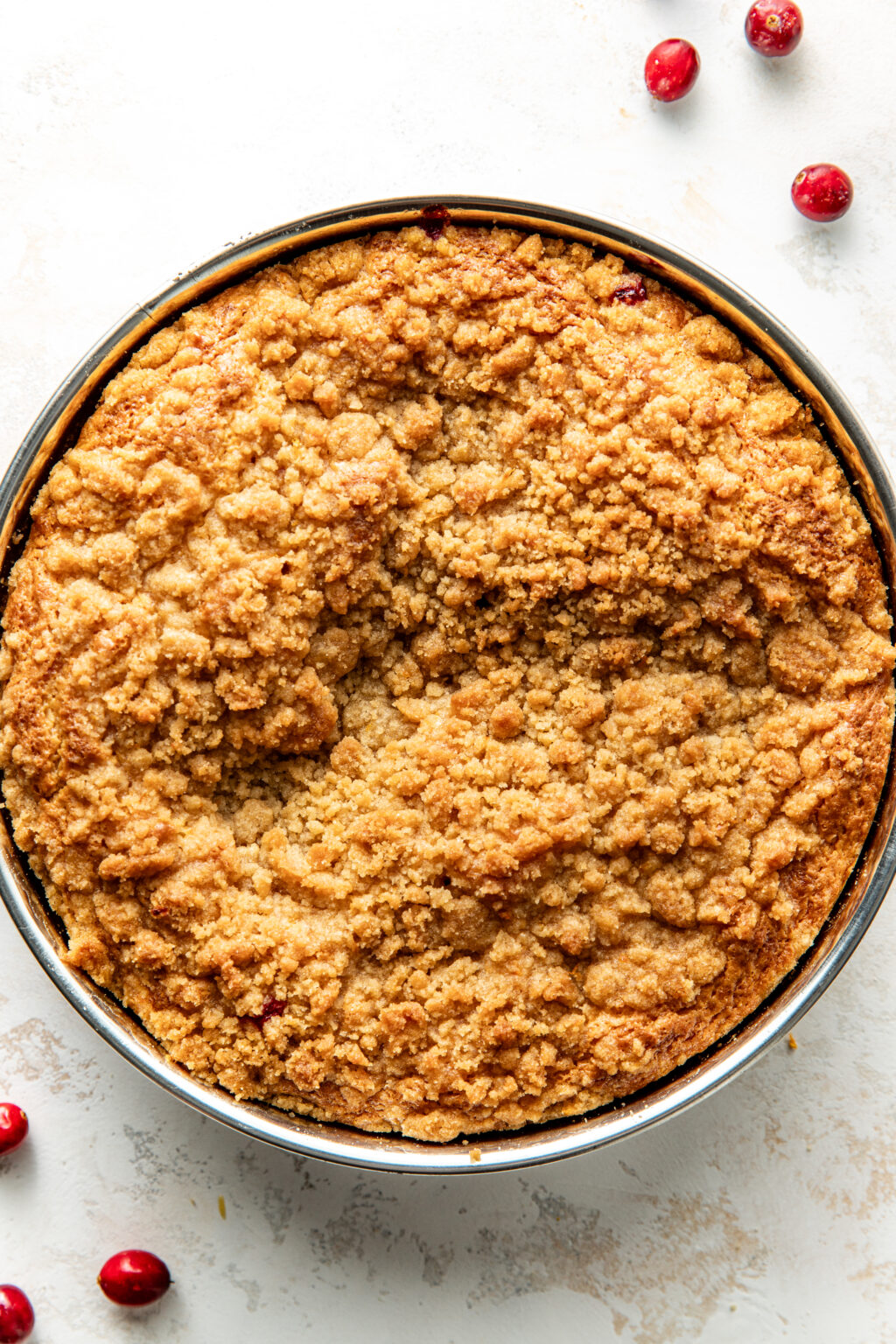 Orange Cranberry Coffee Cake with Orange Glaze - Butter Love & Salt