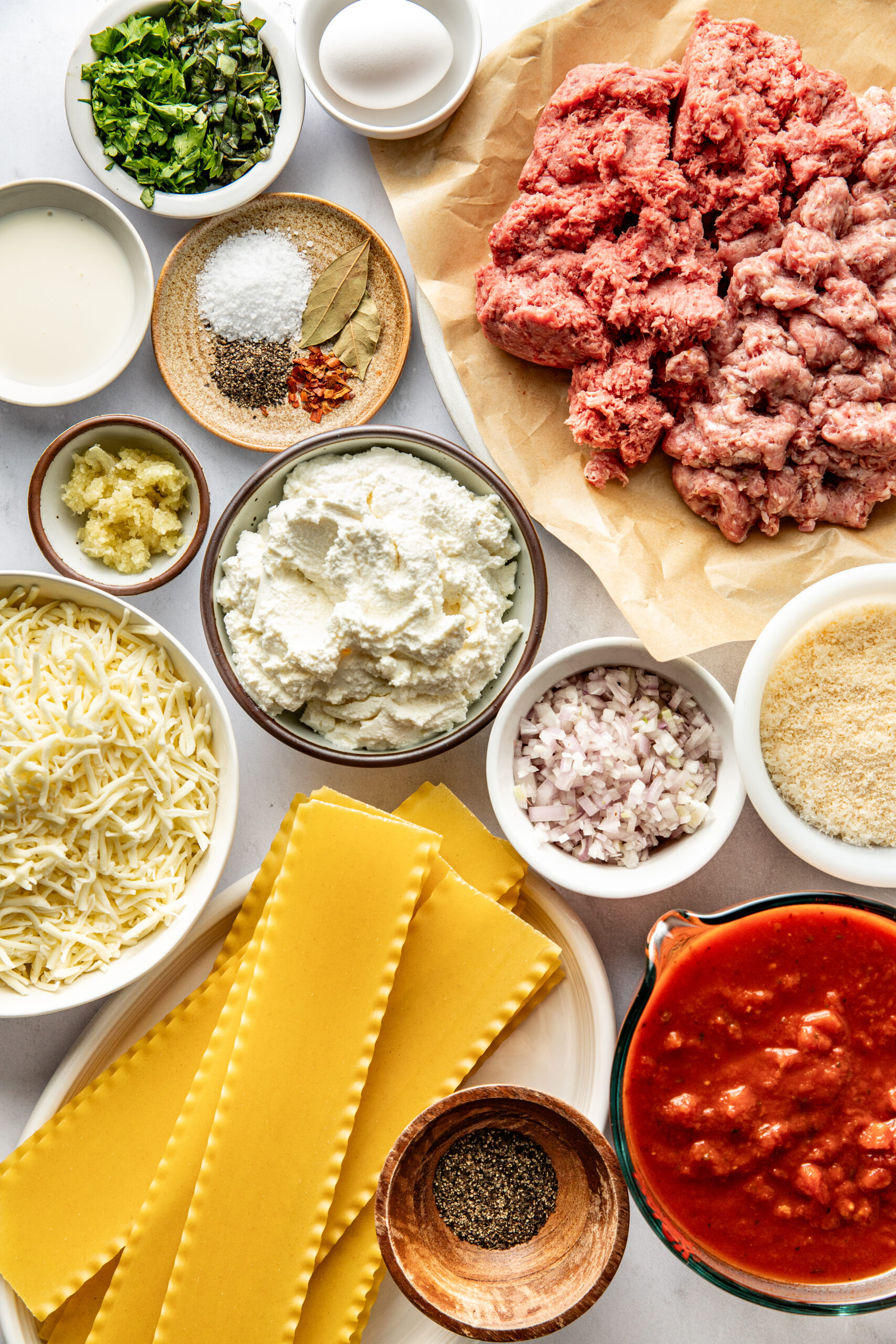 lasagna ingredients