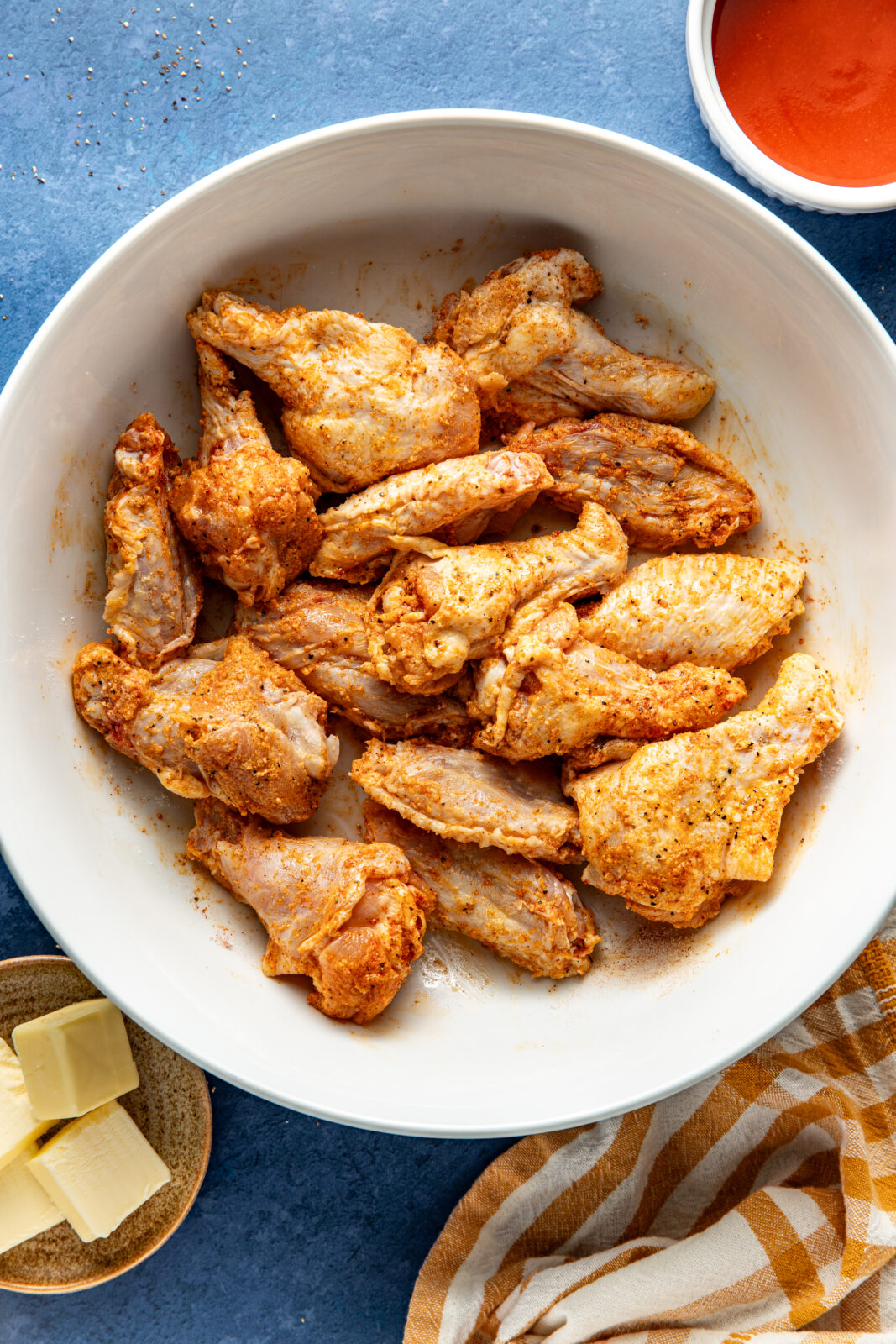 mix wings thoroughly 