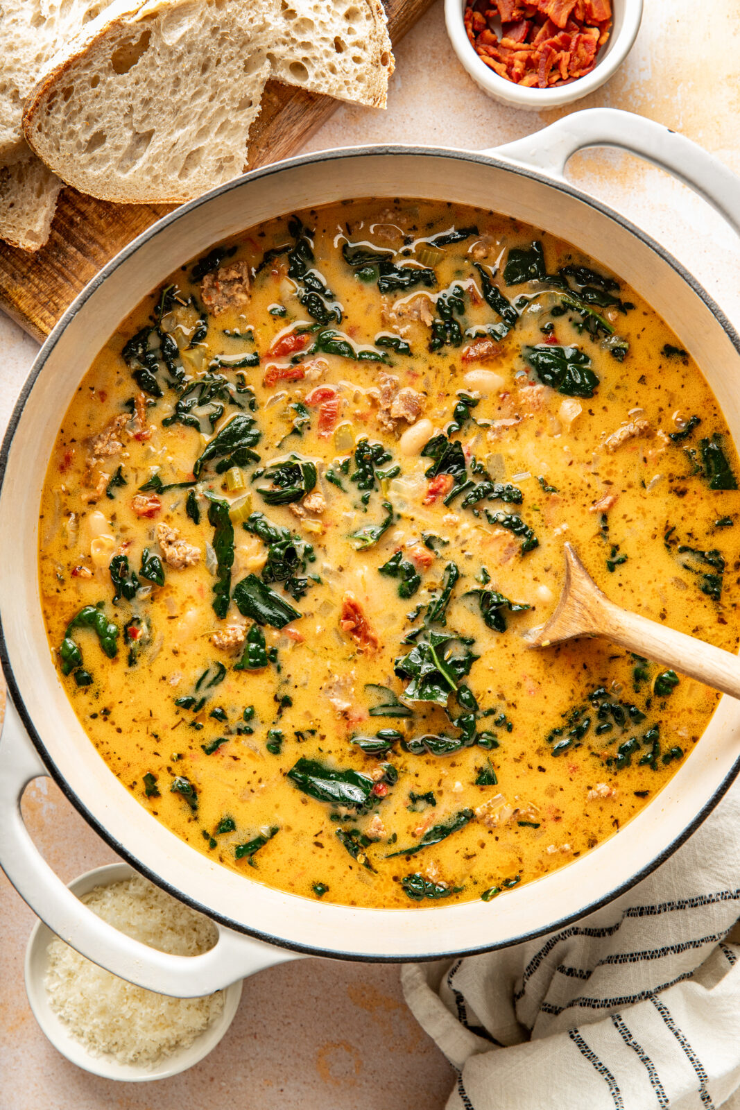 sausage kale white bean soup