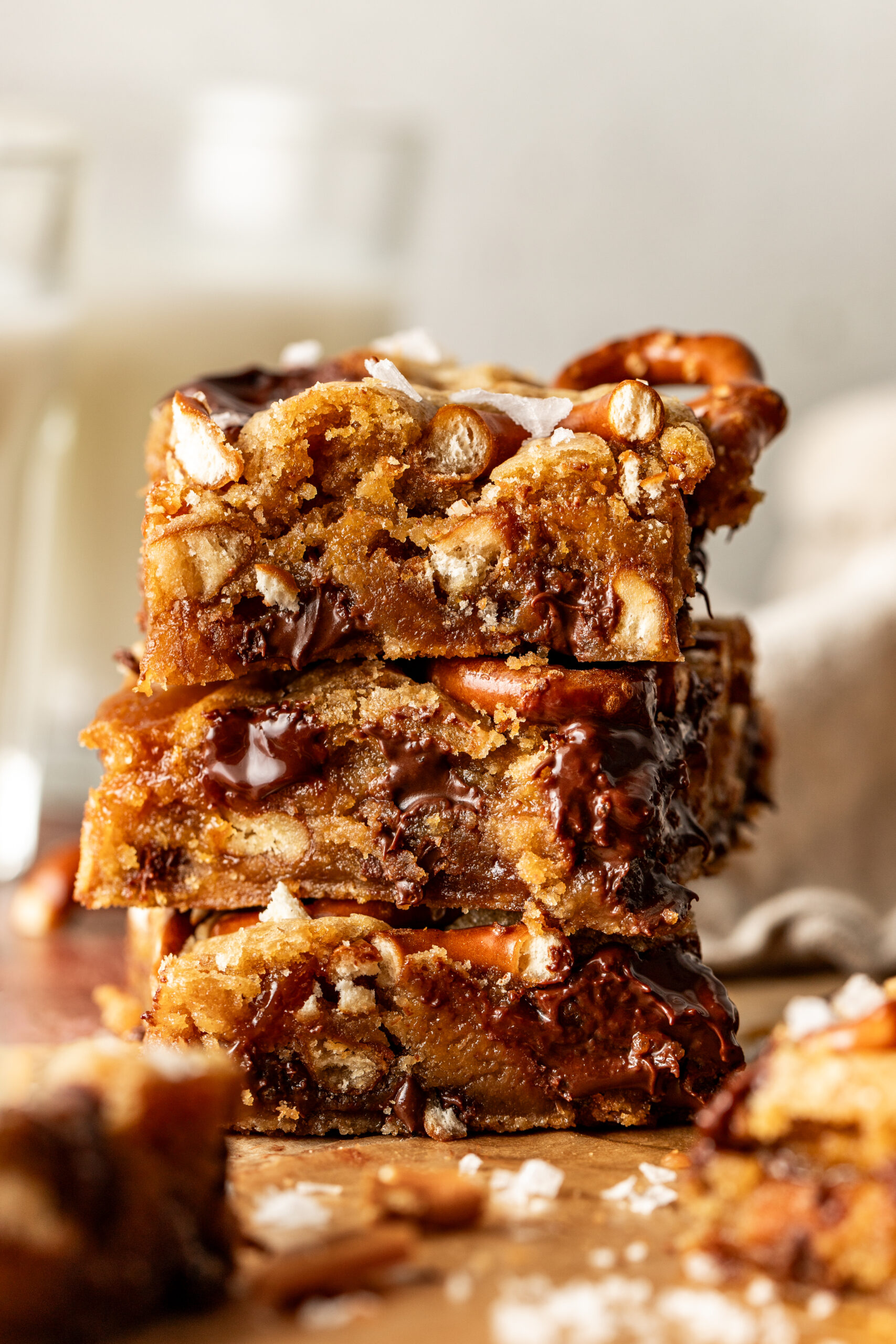 stacked blondies