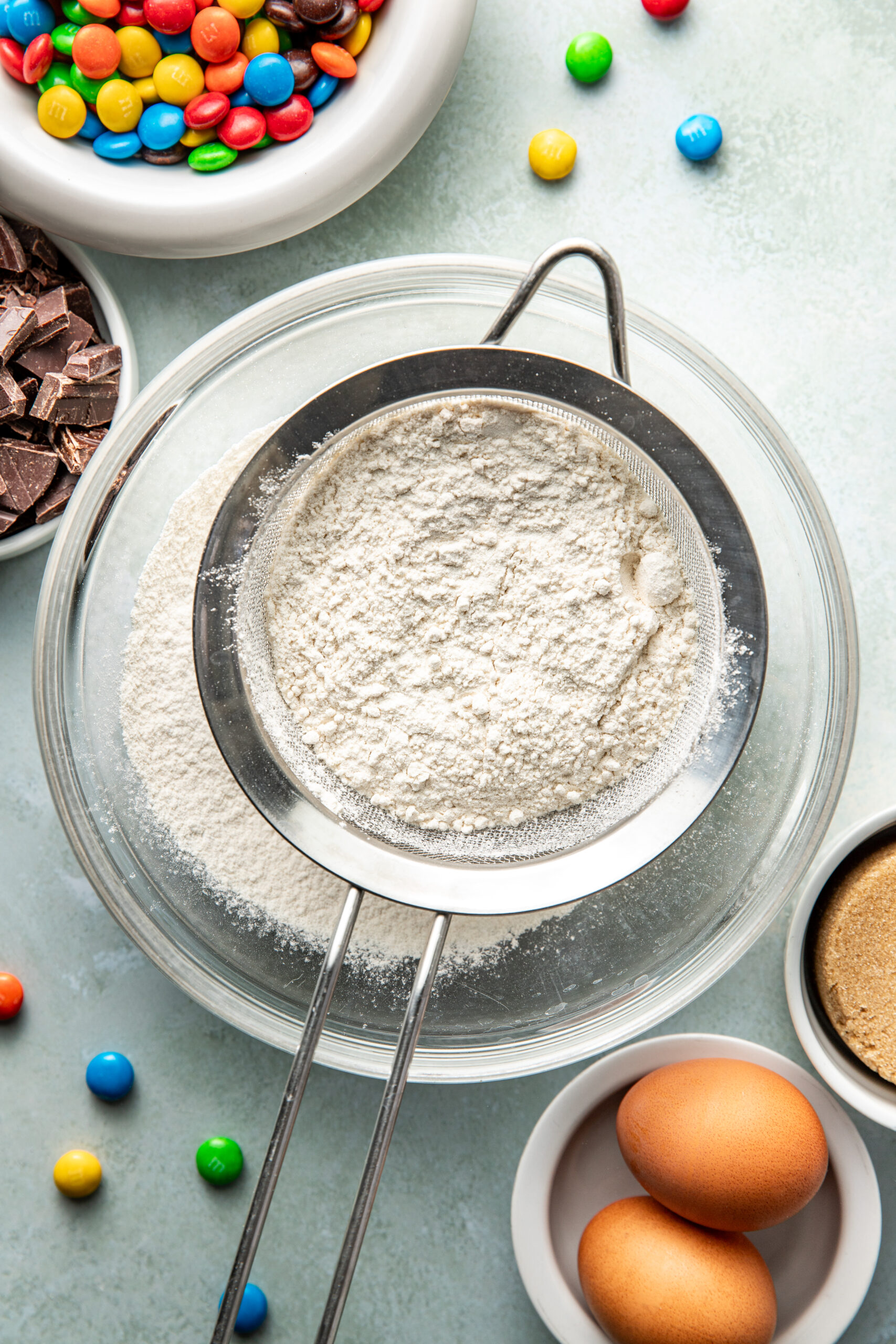 sift flour into bowl