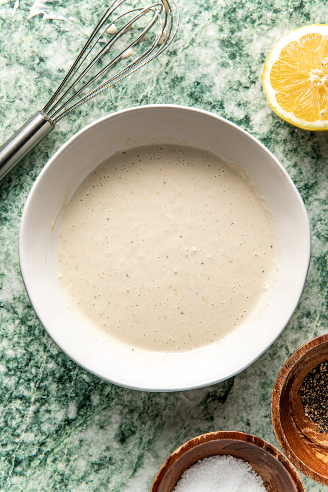 caesar dressing in a bowl