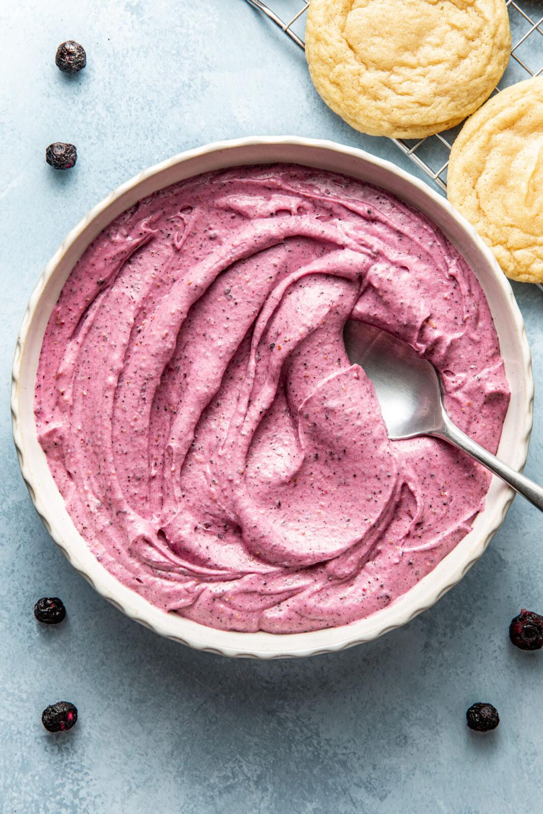 blueberry cheesecake frosting
