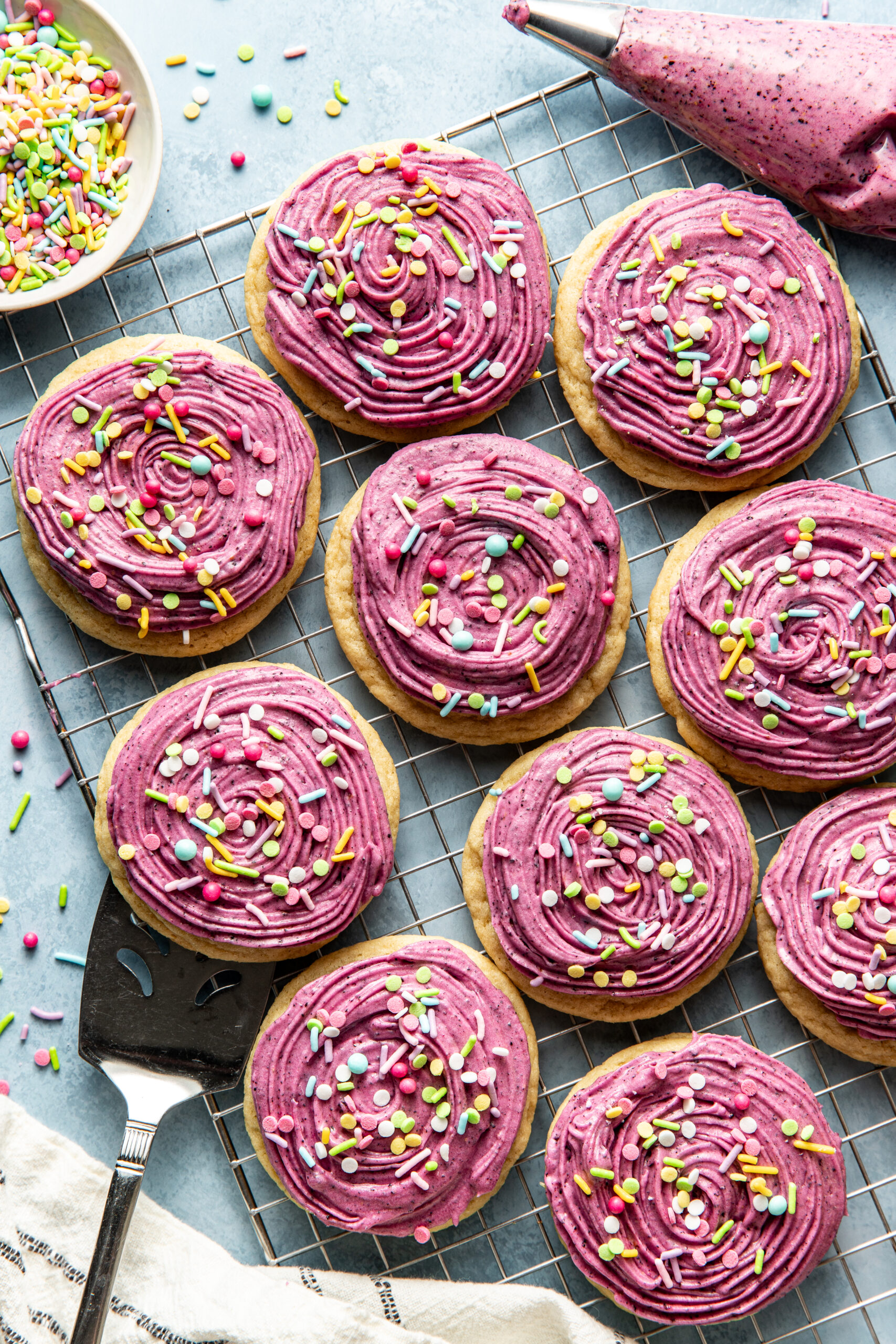 frosted sugar cookies