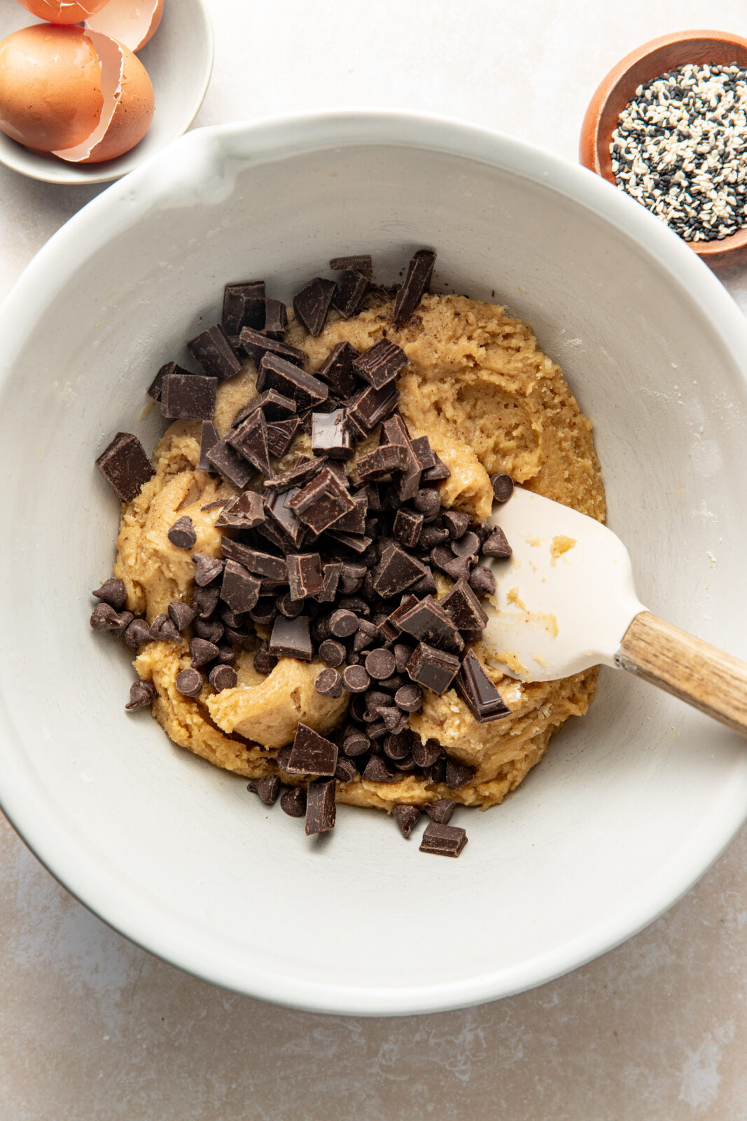 chocolate added to dough