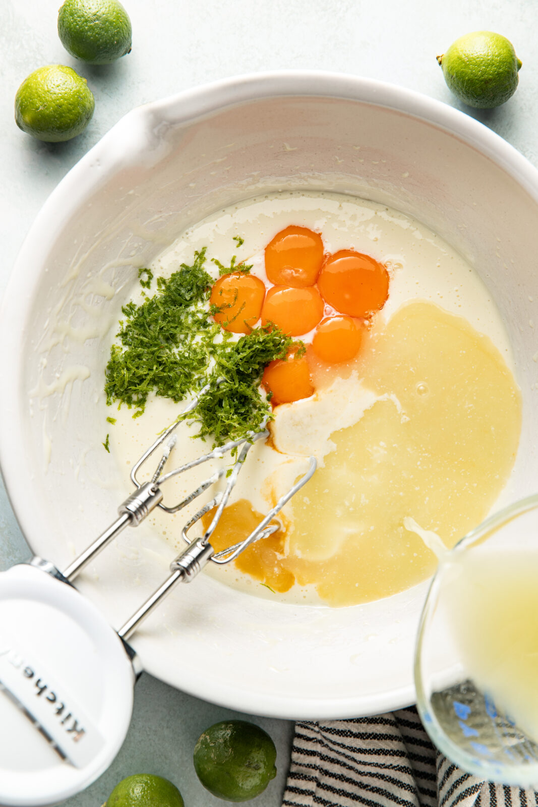 wet ingredients in a bowl