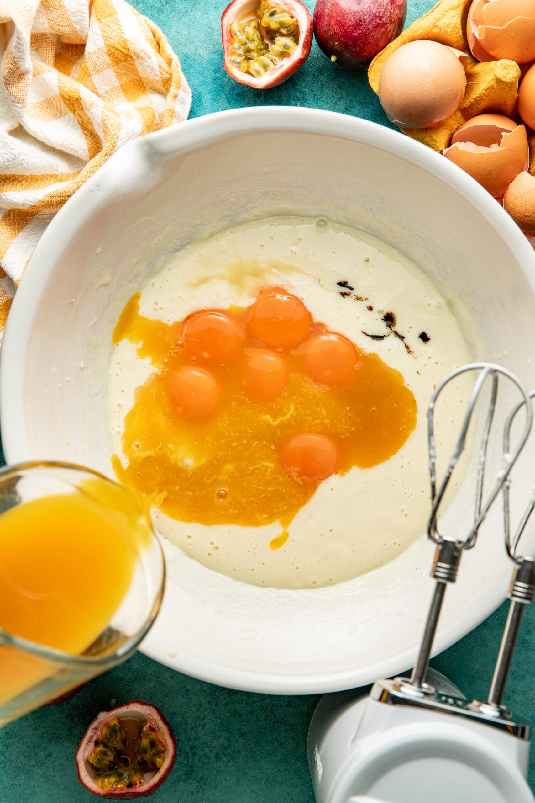 add eggs to the filling